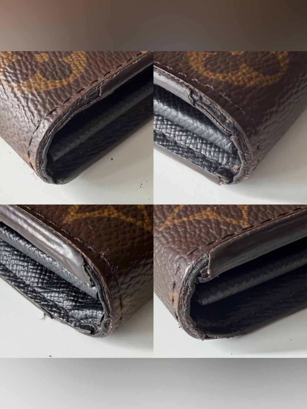 Louis Vuitton Sarah Wallet Reverse Monogram Giant Canvas Black Interior - Picture 3 of 11